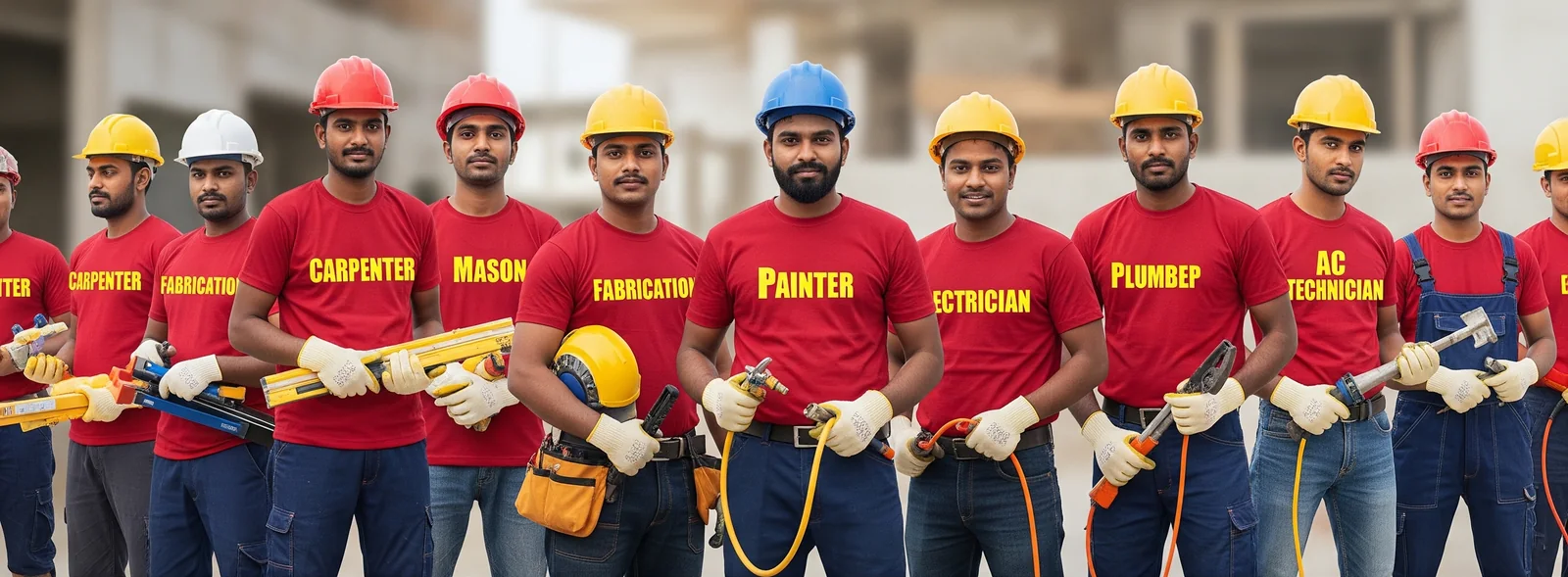 Thekedar Zone ke construction aur skilled workers